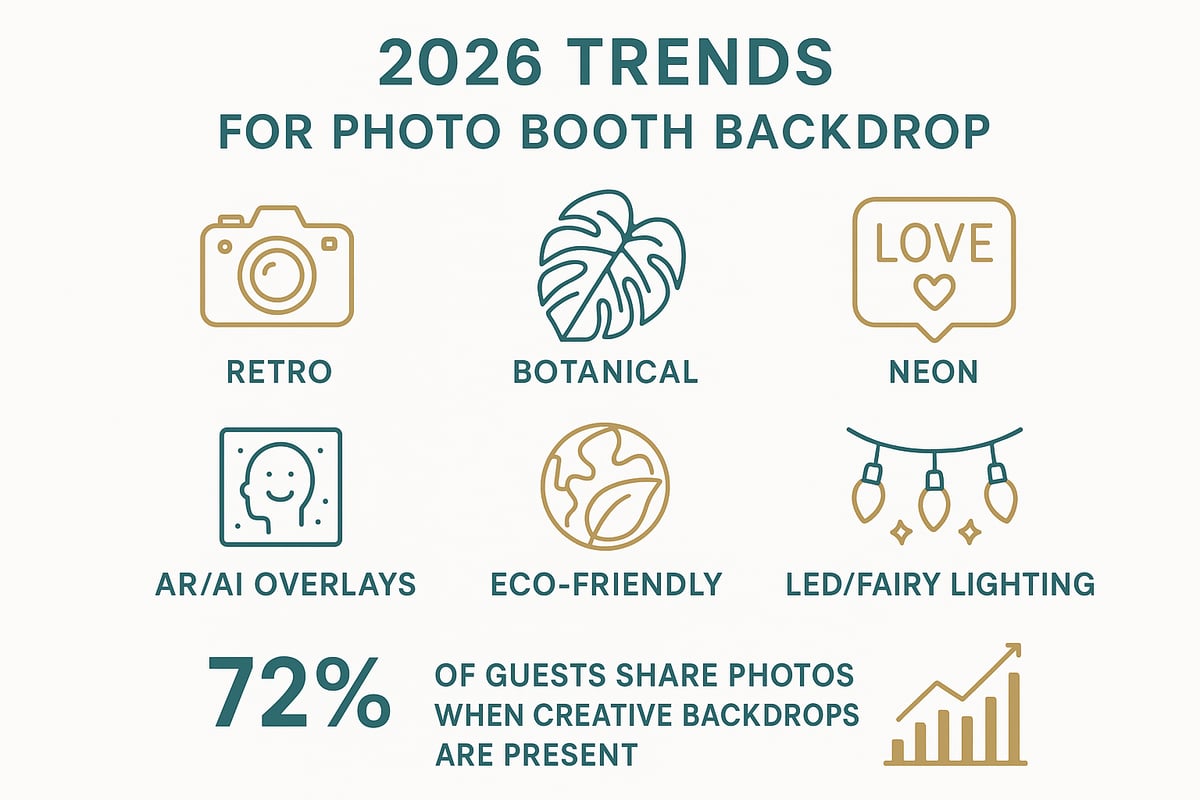 Creative Ideas and Trends for Photo Booth Backdrops in 2026