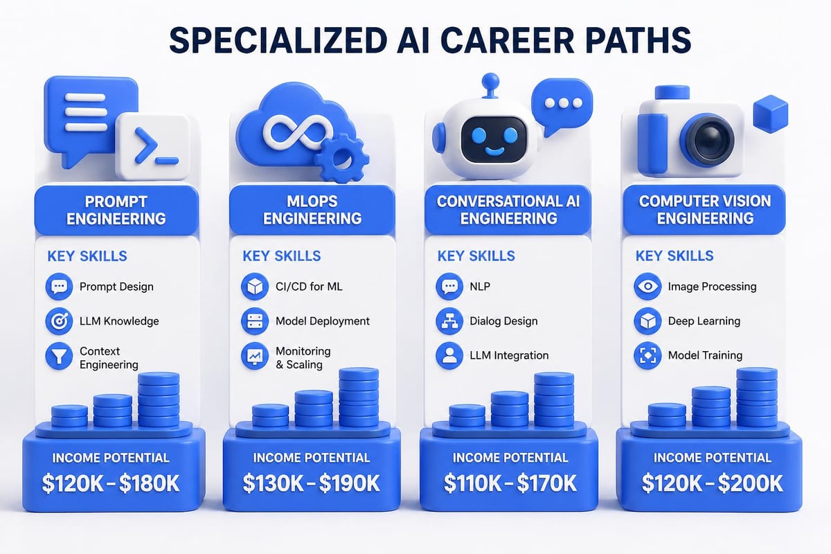 AI career specialization paths
