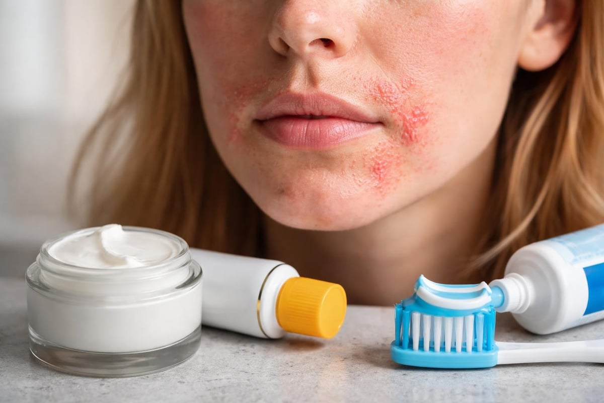 Perioral dermatitis triggers and skin barrier damage