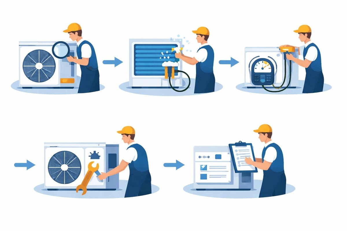 Wartung Wärmepumpe Ablauf