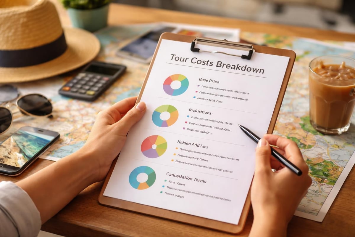 Tour pricing comparison