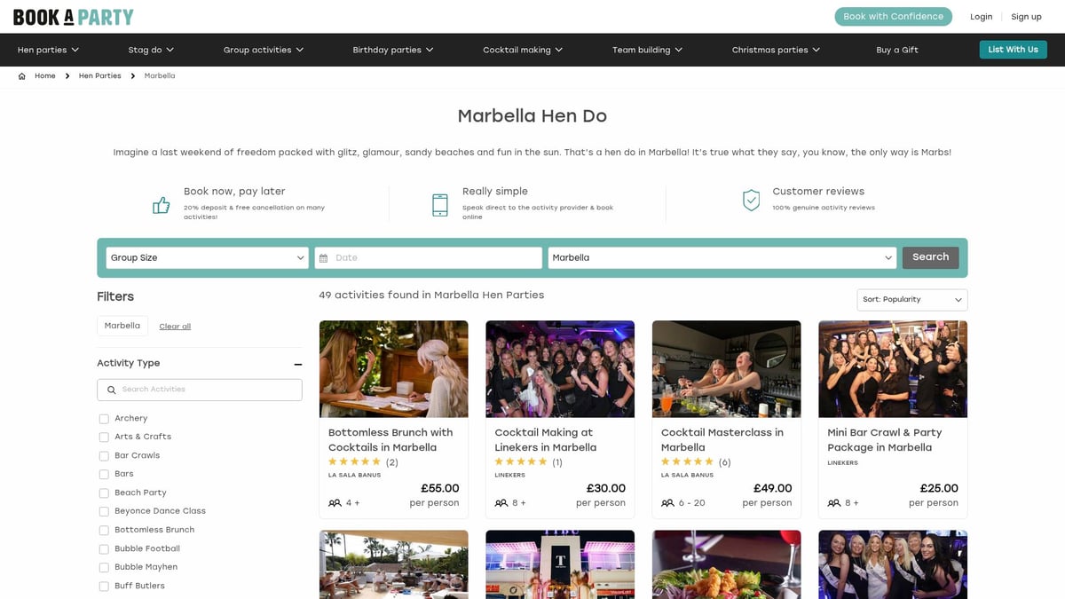 7 Amazing Benalmadena Hen Do Packages for Unforgettable Fun - Hen Heaven – Benalmadena Party Weekend