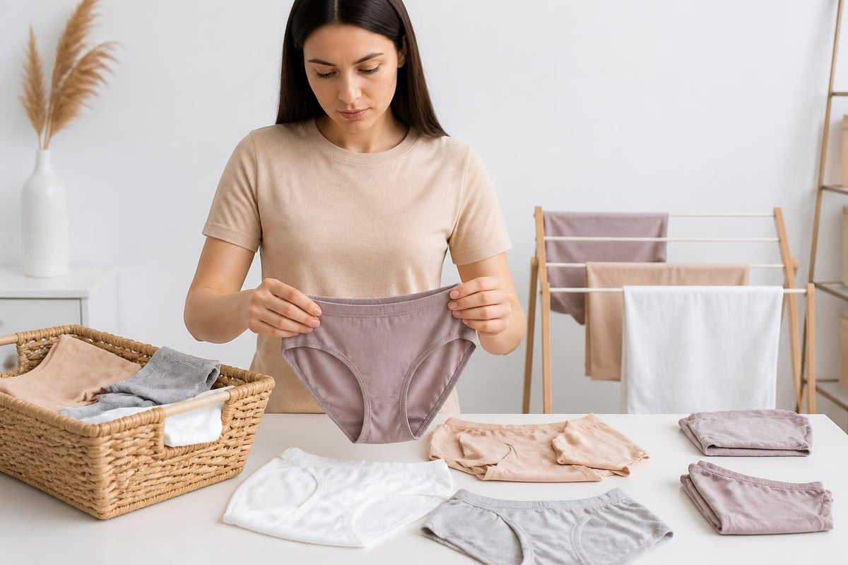 Underwear care instructions
