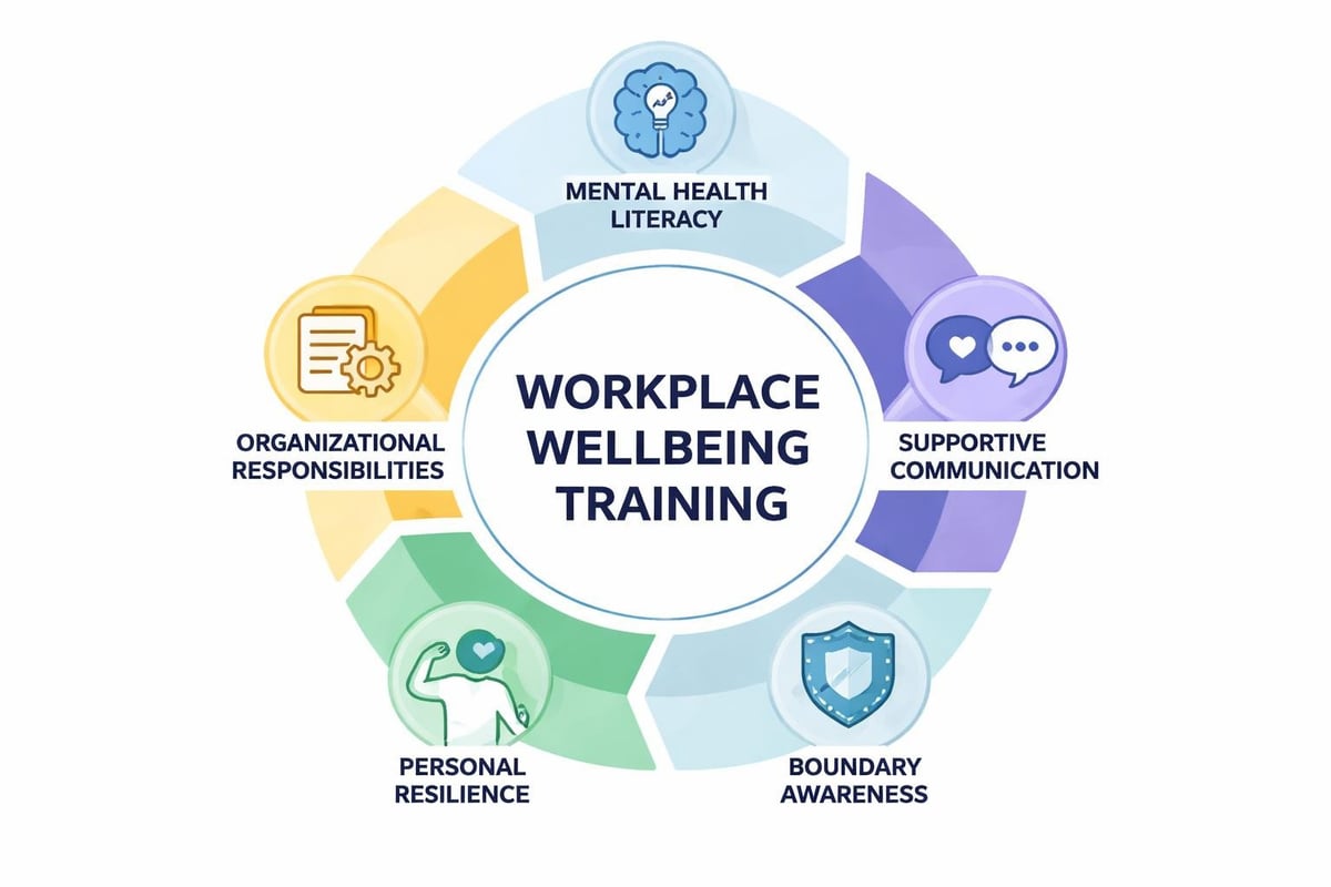 Workplace wellbeing training framework