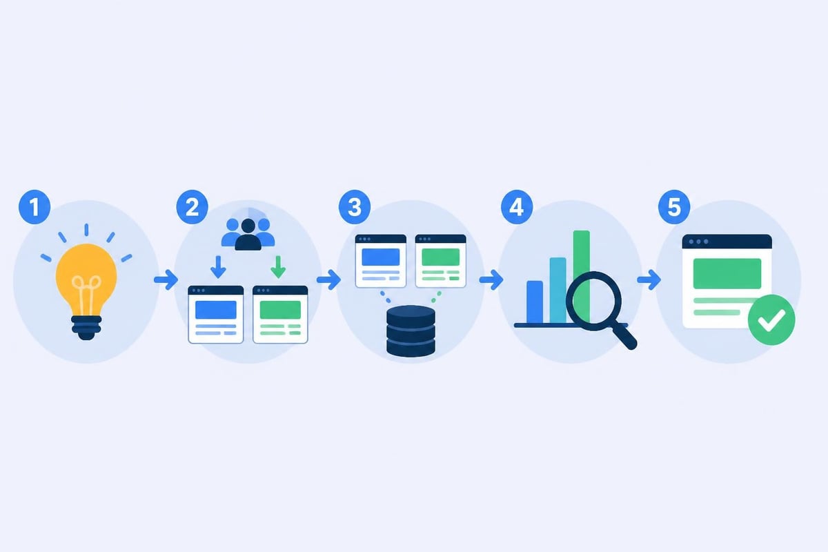 A/B testing workflow
