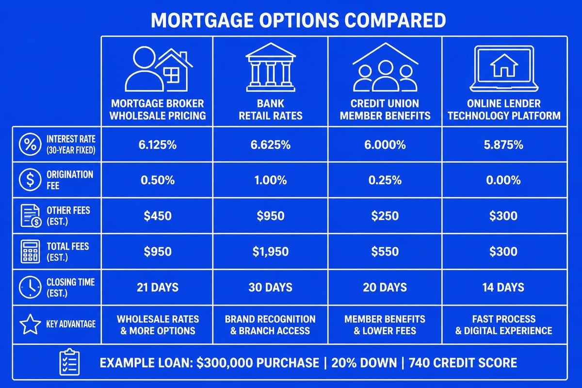 Mortgage lender comparison