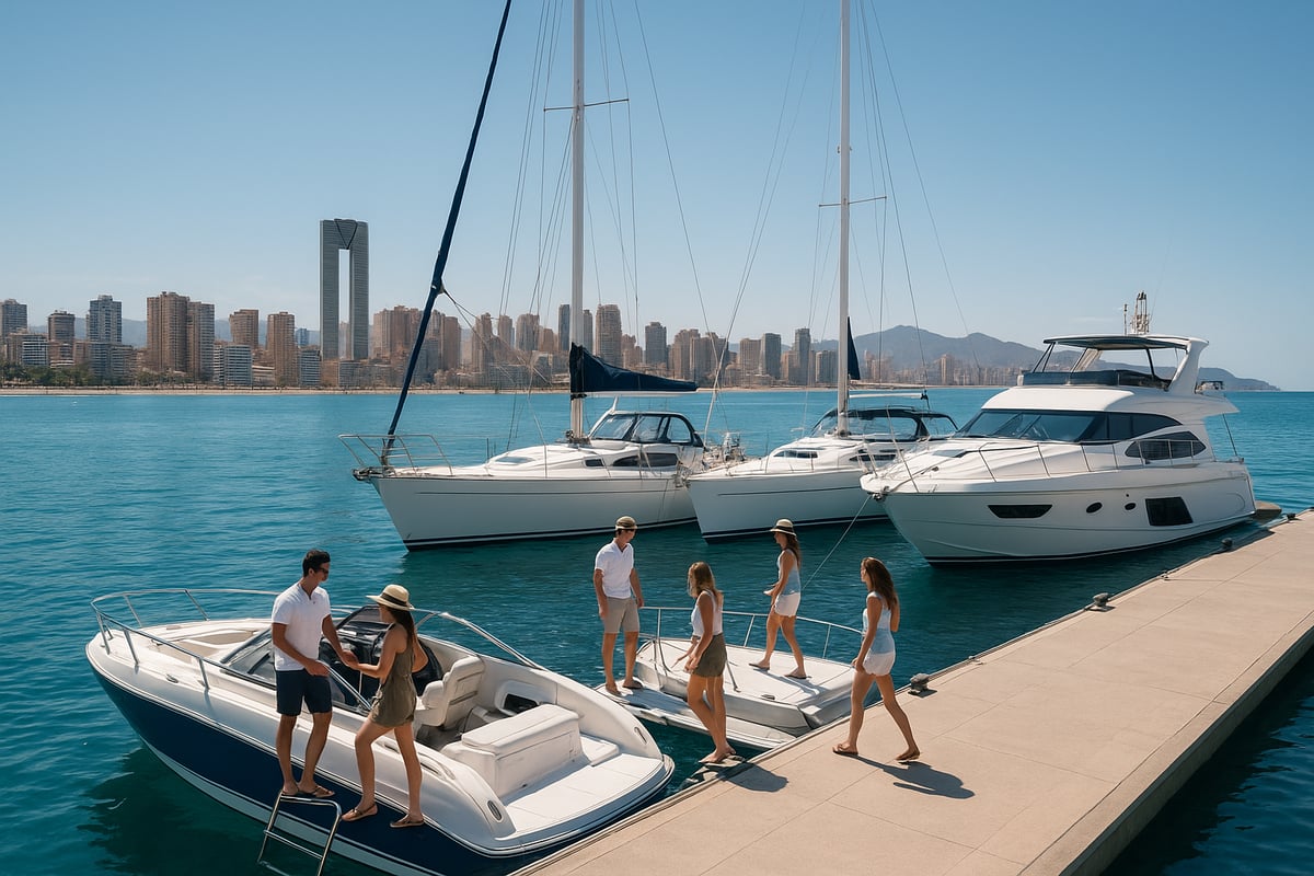 Motos de Agua Benidorm - article afe22a48 0396 479a 8e0 fotografia realista de alta calidad mostrando una 1 Tipos de barcos disponibles y características