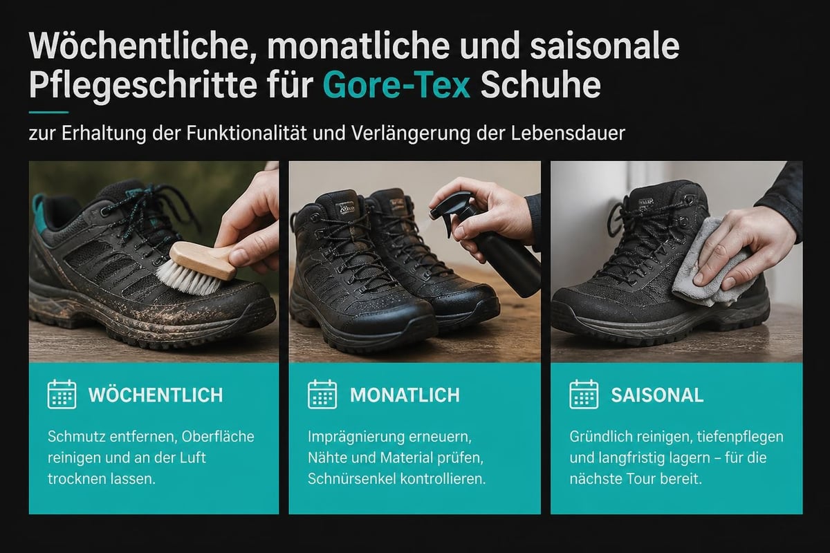 Gore-Tex Schuh Pflegeroutine
