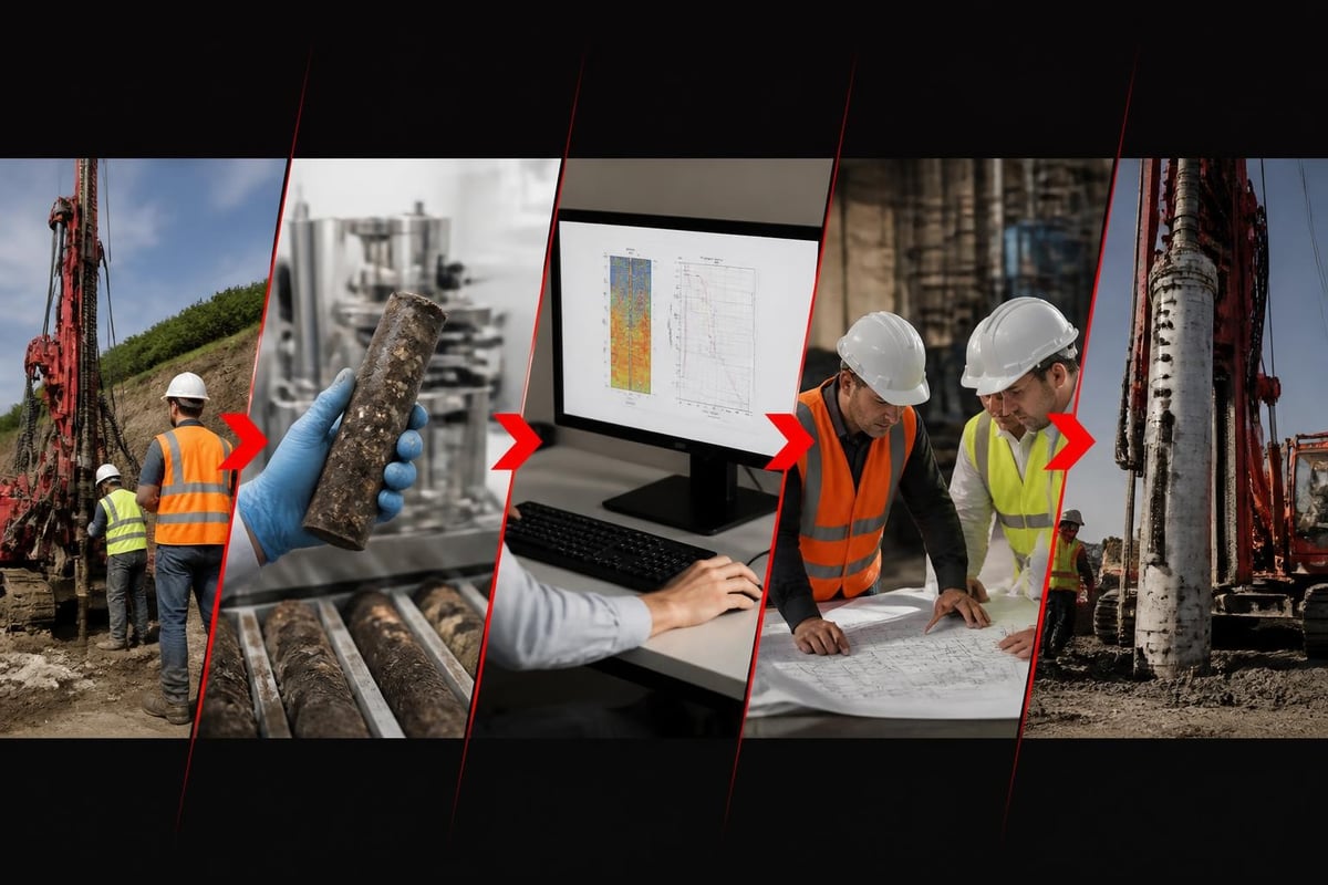 Piling design workflow from investigation to installation
