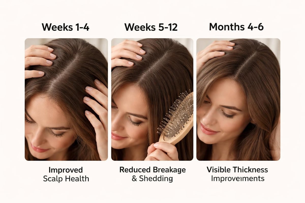 Timeline for thinning shampoo results