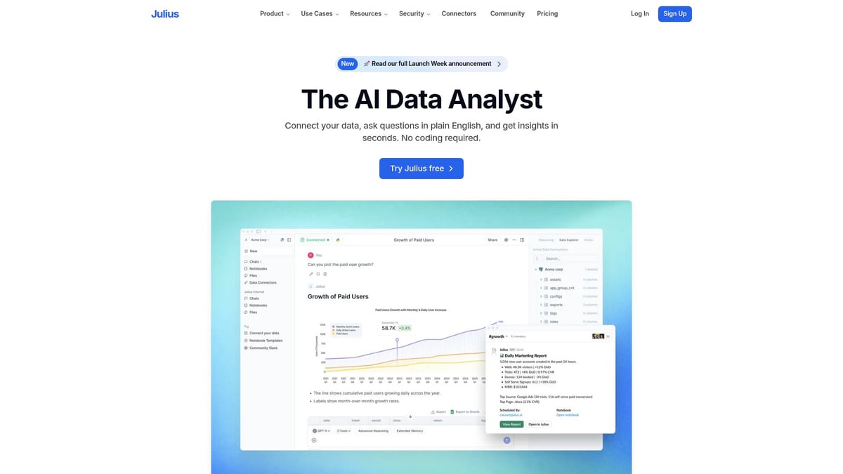 8 Essential AI Tools for Business Analyst Success in 2025 - Julius AI