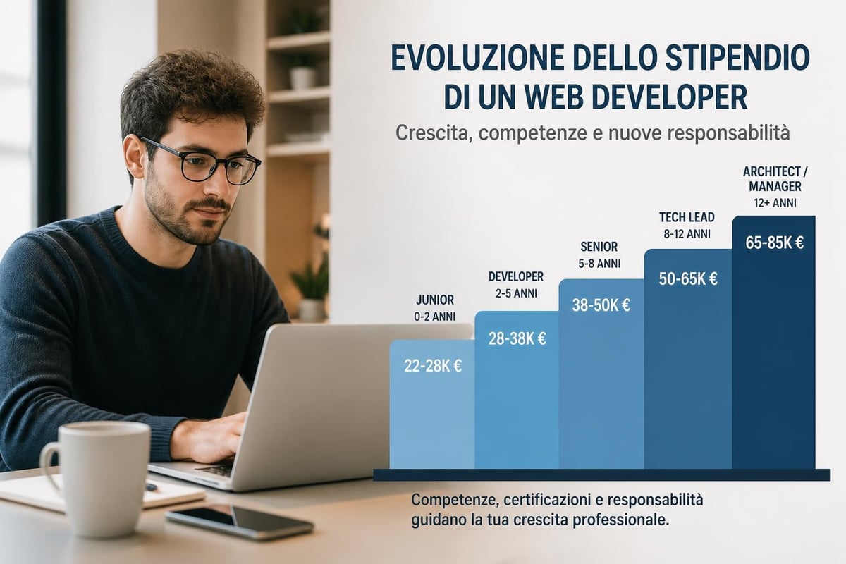 Progressione salariale web developer