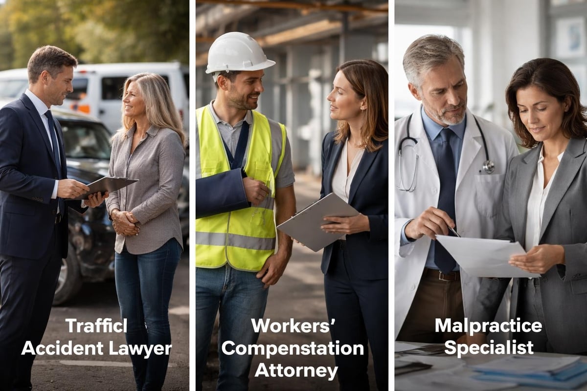 Accident type attorney matching