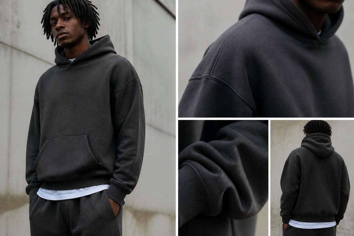 Urban hoodie design elements