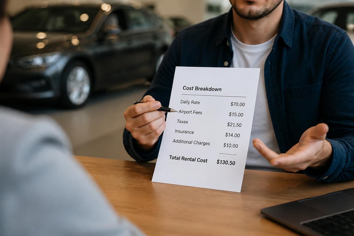 Rental price comparison factors