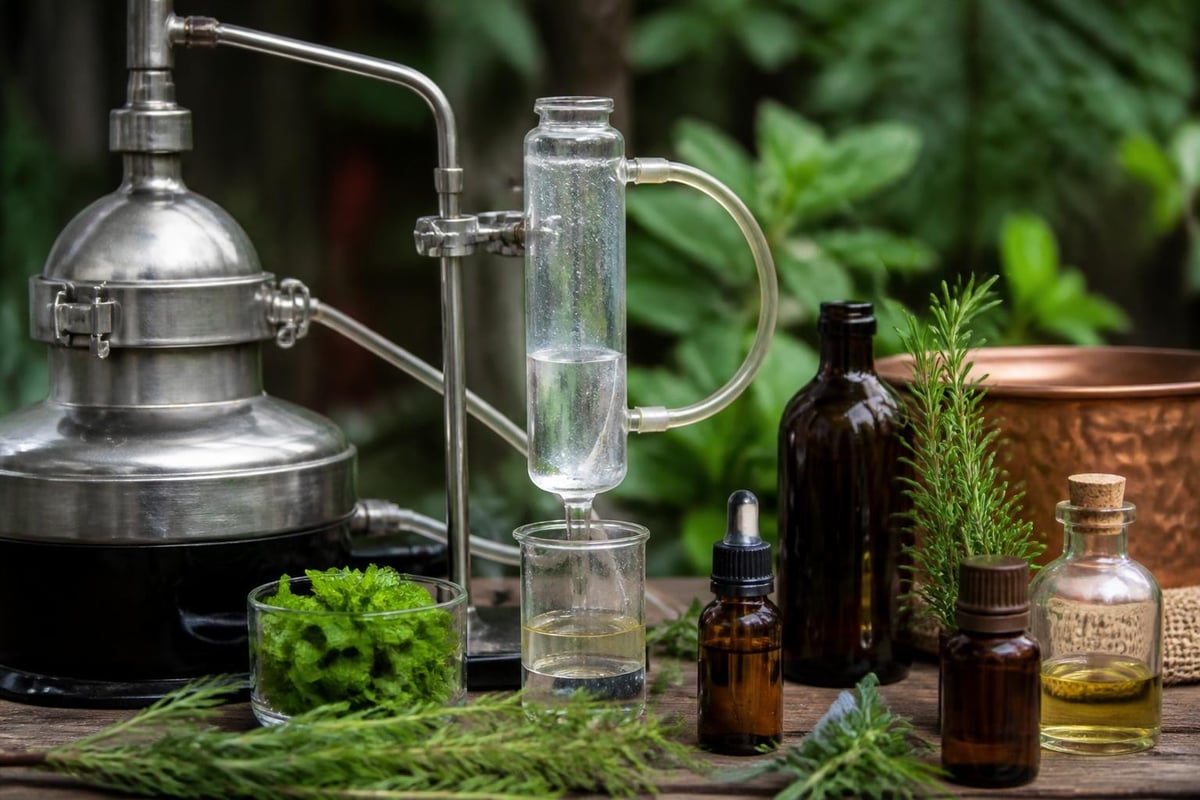 Essential oil extraction process