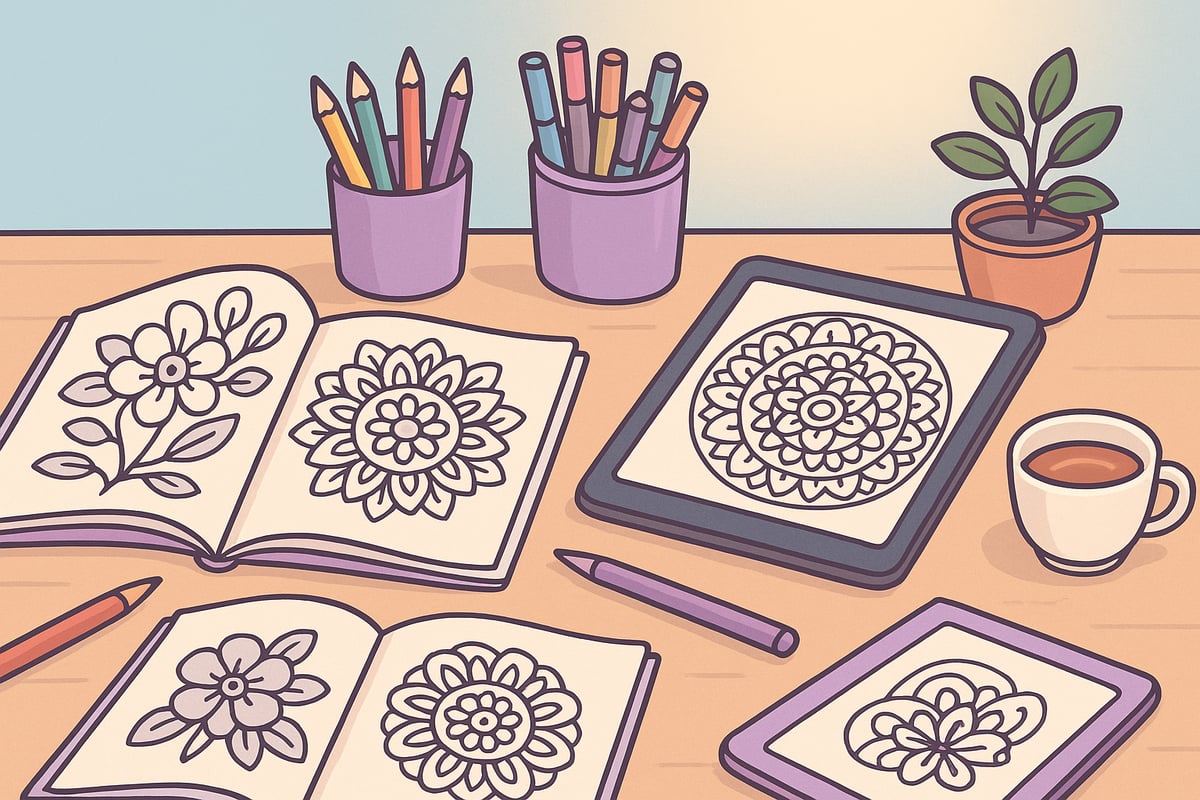 Getting Started: Essential Tools and Materials for Mindfulness Colouring