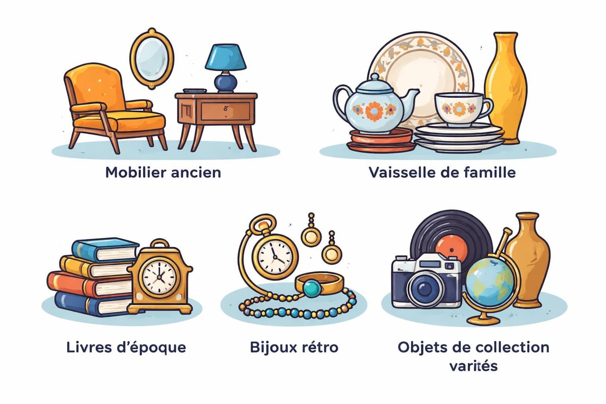 Diversité objets brocante