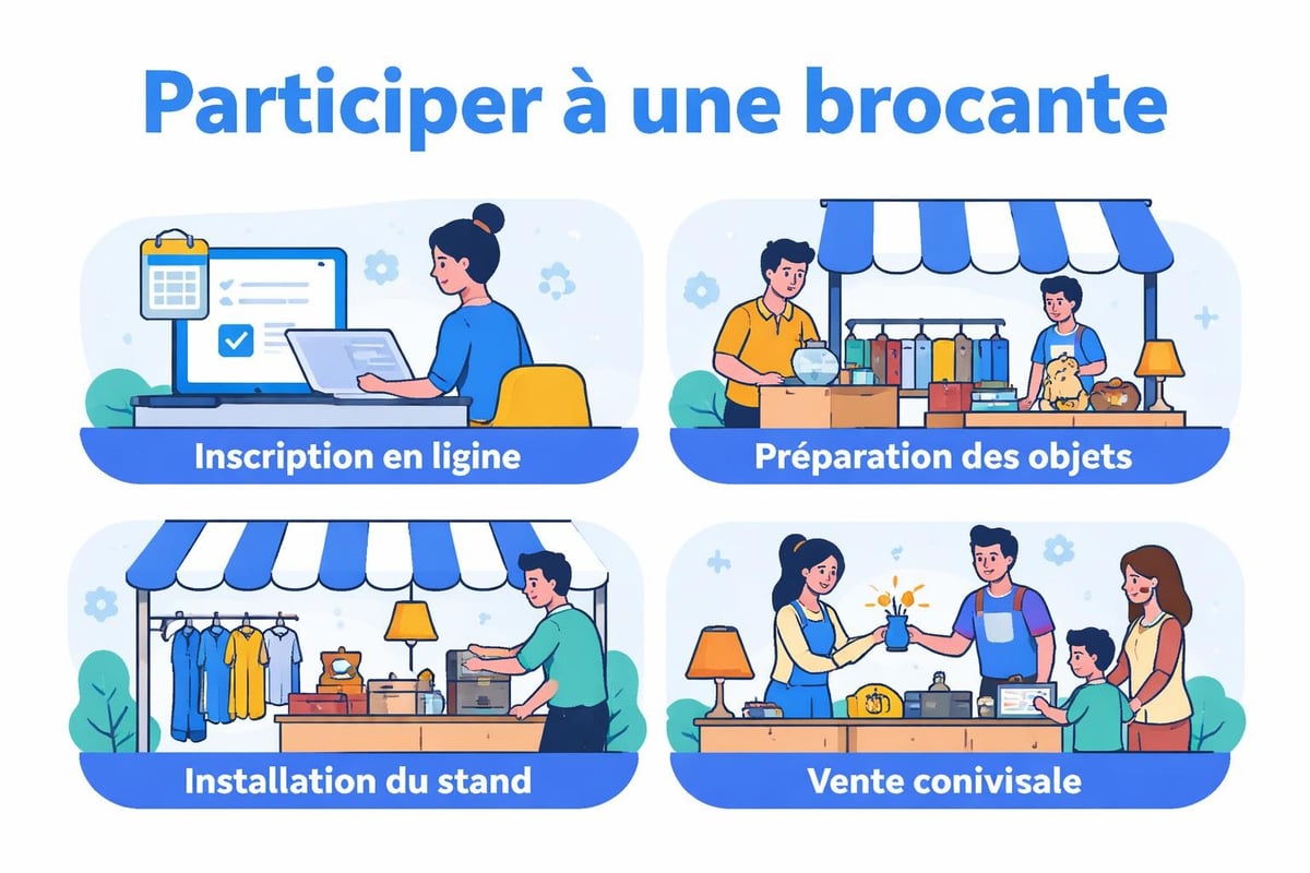 Parcours exposant brocante