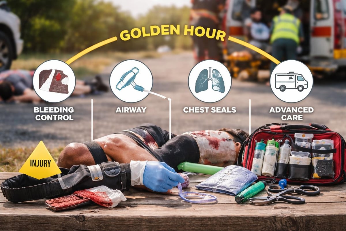 Trauma kit deployment timeline