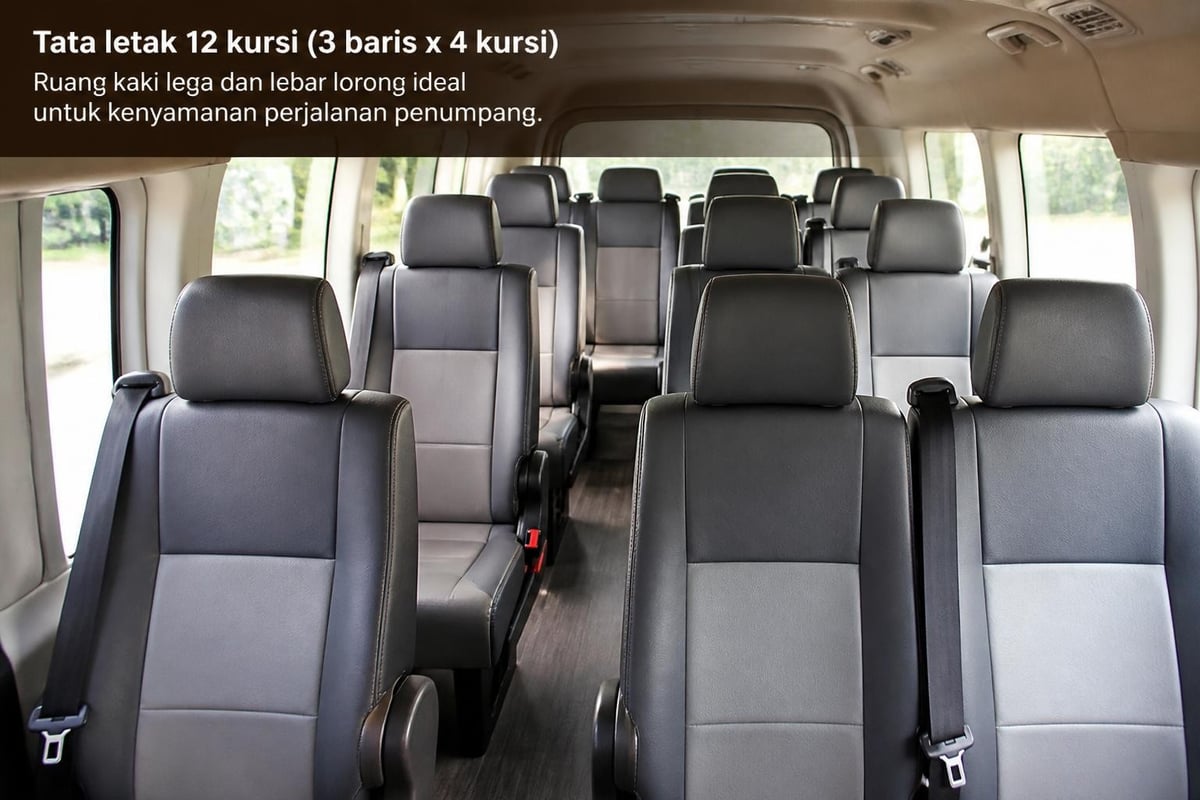 Hiace Premio seating configuration