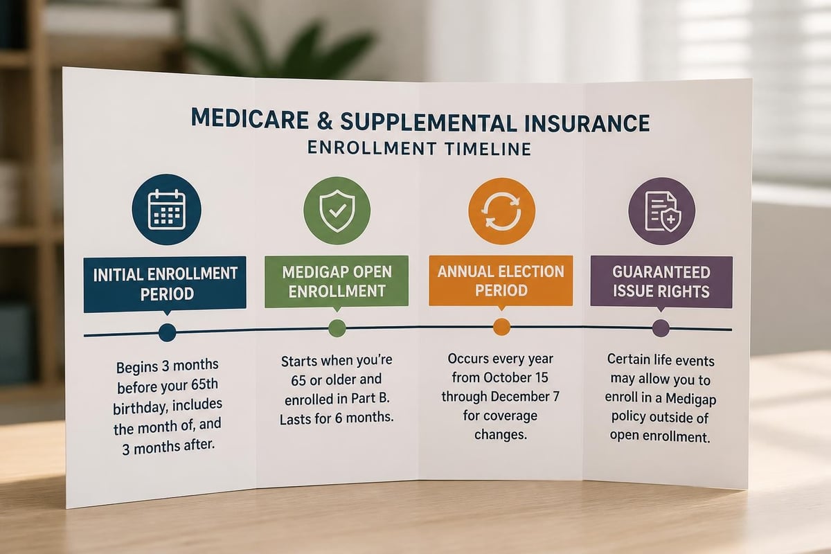 Medicare and Supplemental Insurance: Complete Guide 2026 3 Medicare enrollment timeline
