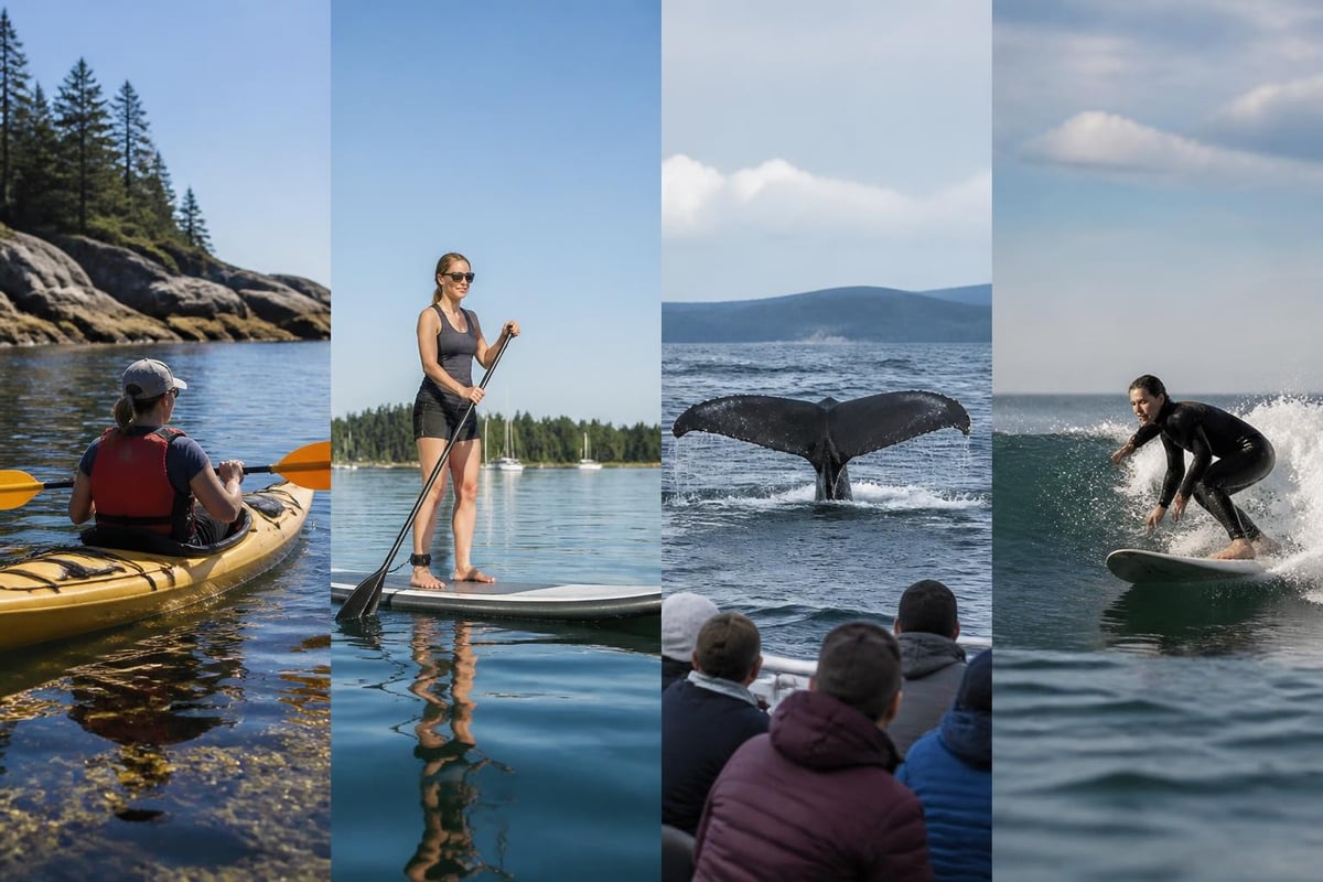 Water activities comparison