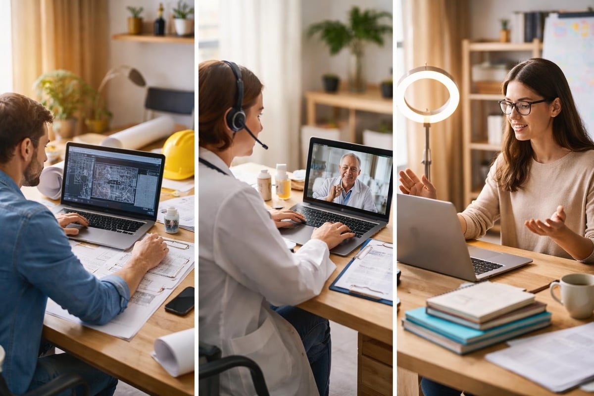 Branchenspezifische Homeoffice-Szenarien