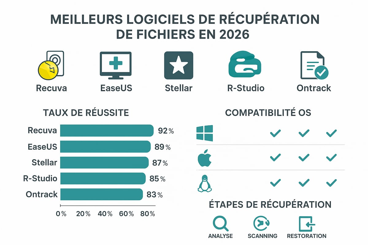 Solutions logicielles de récupération de fichiers