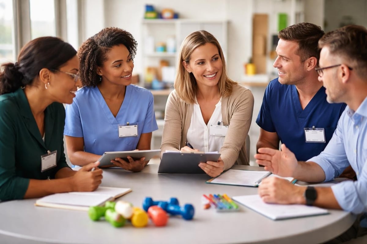 Interdisciplinary therapy team collaboration