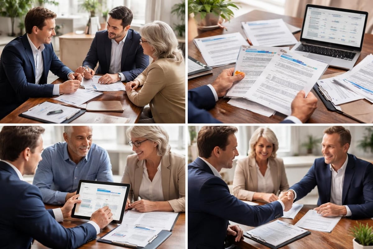 Insurance broker quote comparison process