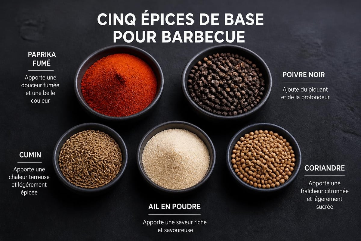 Épices fondamentales pour barbecue