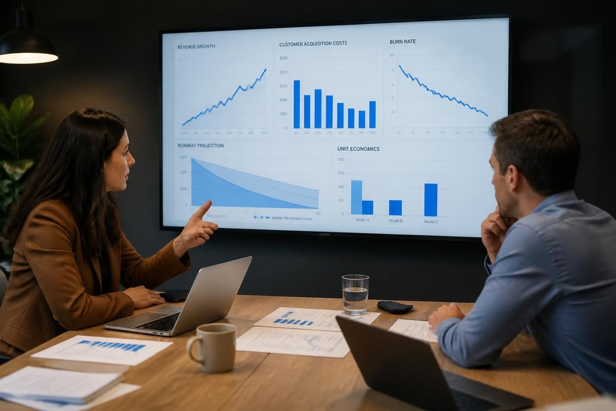 Financial dashboard metrics