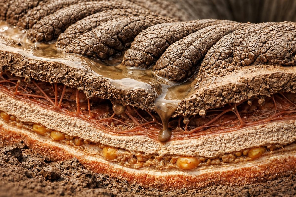 Elephant skin structure