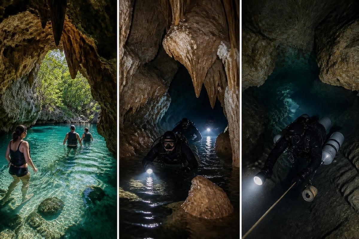 Cave exploration safety hierarchy