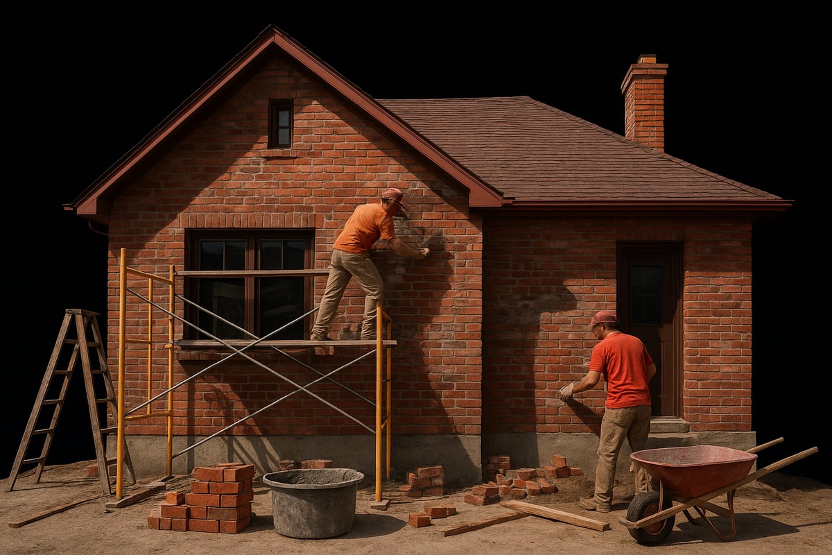 Step-by-Step 70s Brick House Exterior Makeover Process