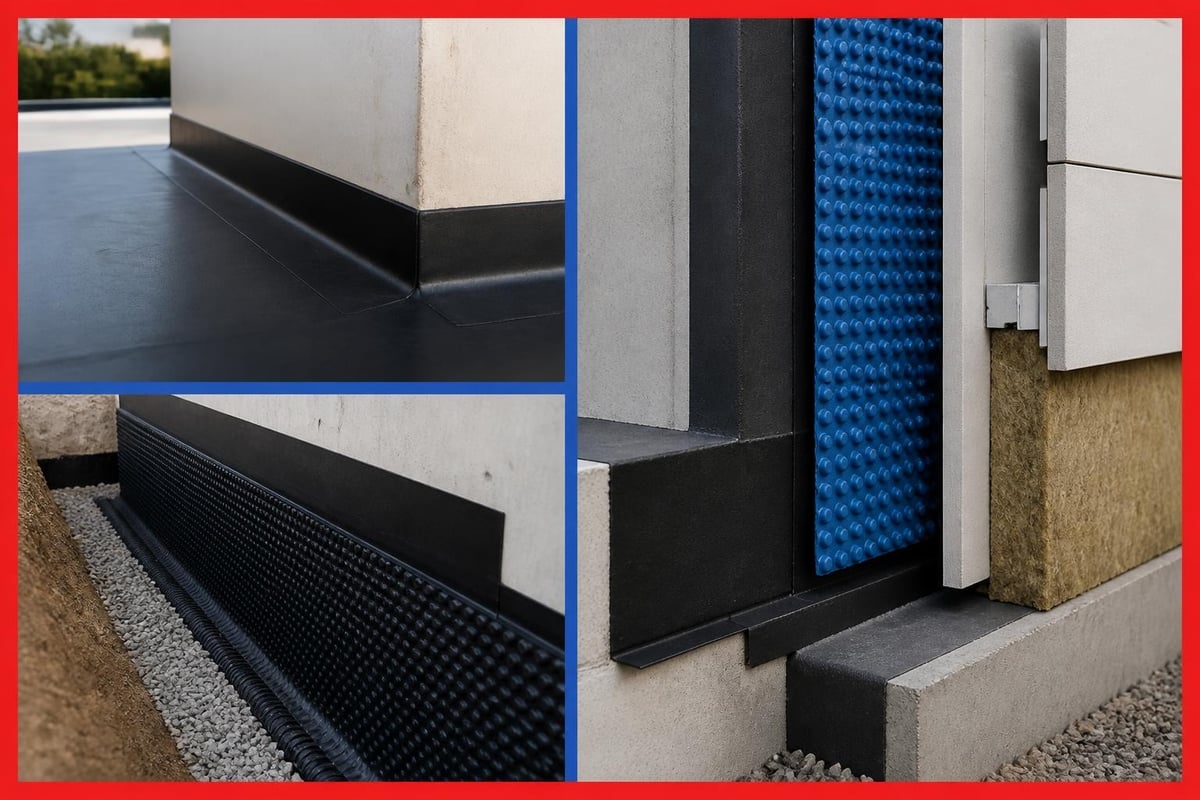 Complete waterproofing system integration