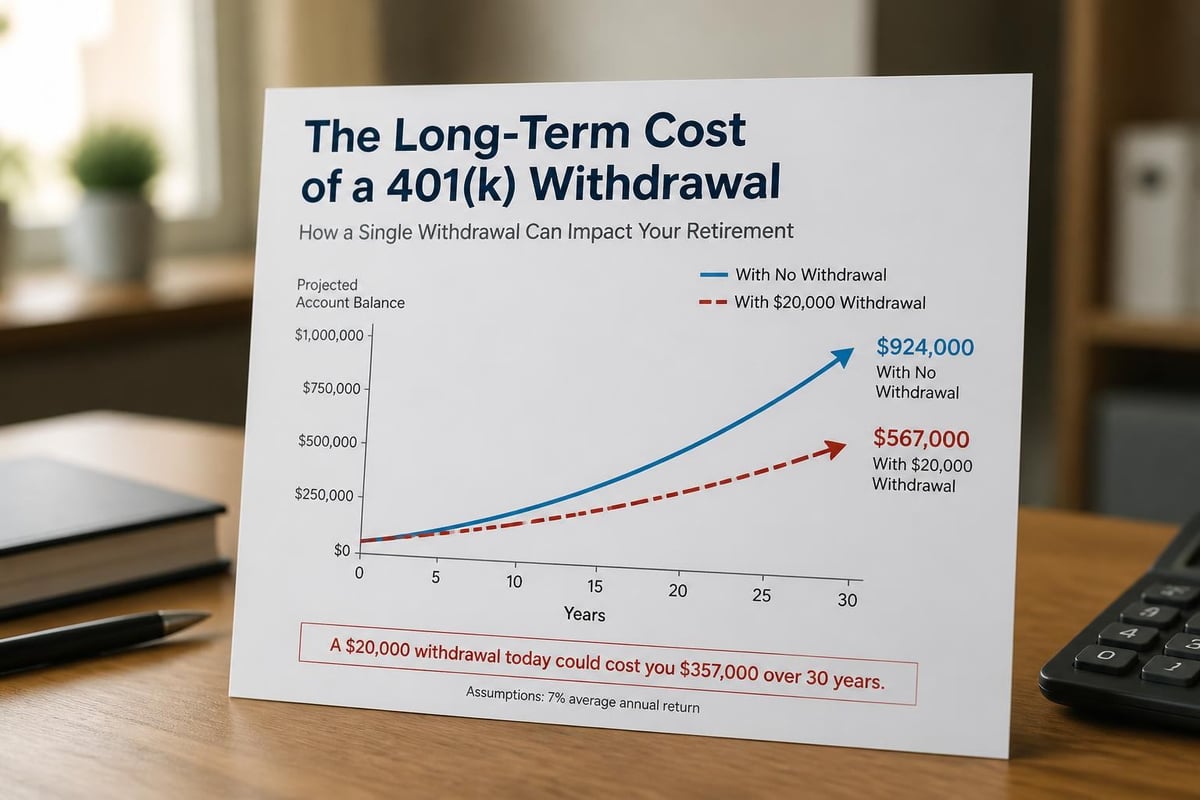 Retirement savings growth impact