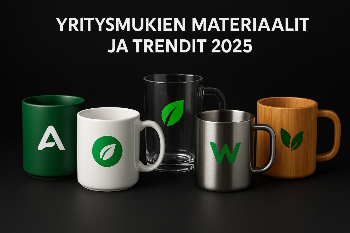 Muki omalla logolla: materiaalit, muodot ja trendit 2025