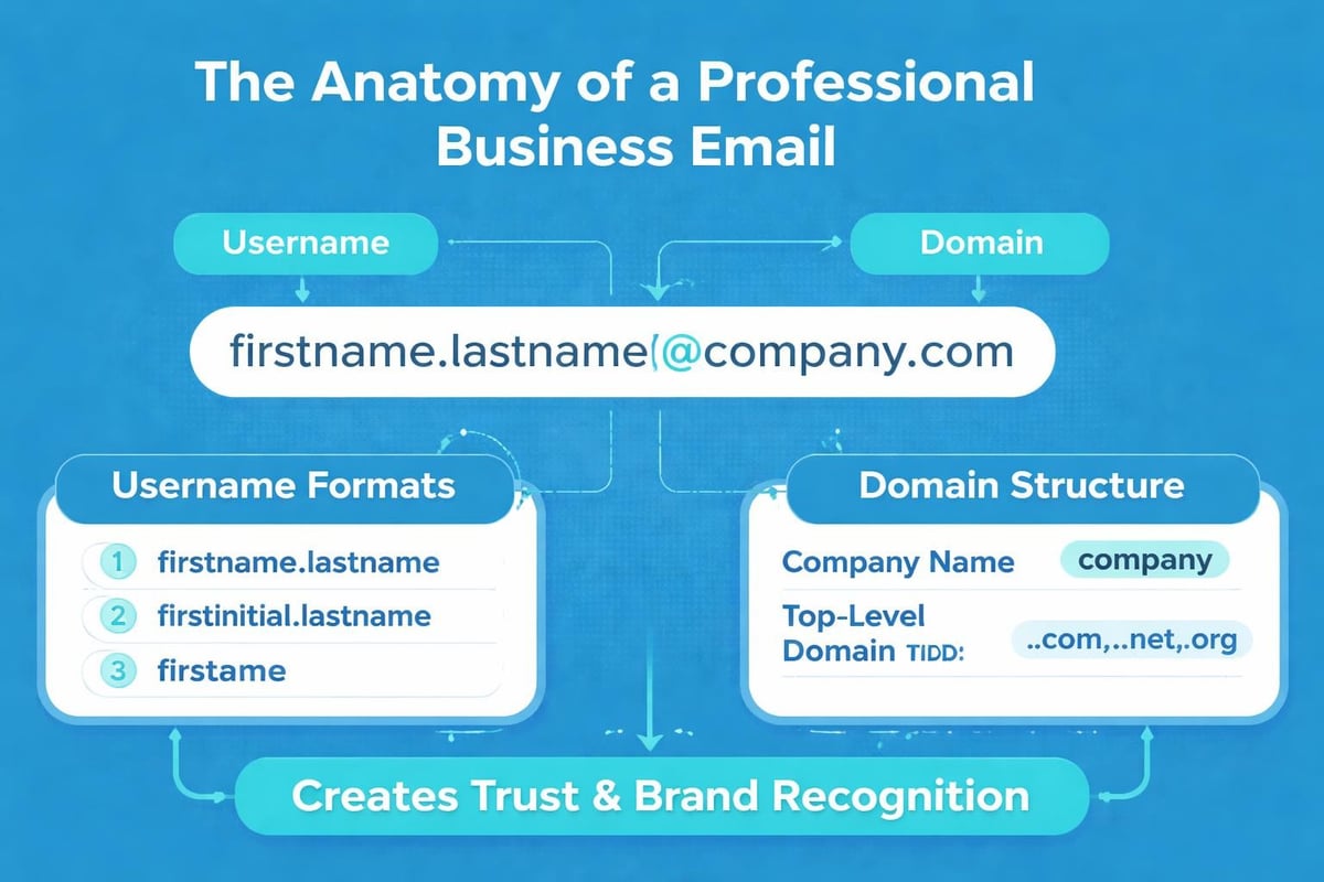 Business email address components