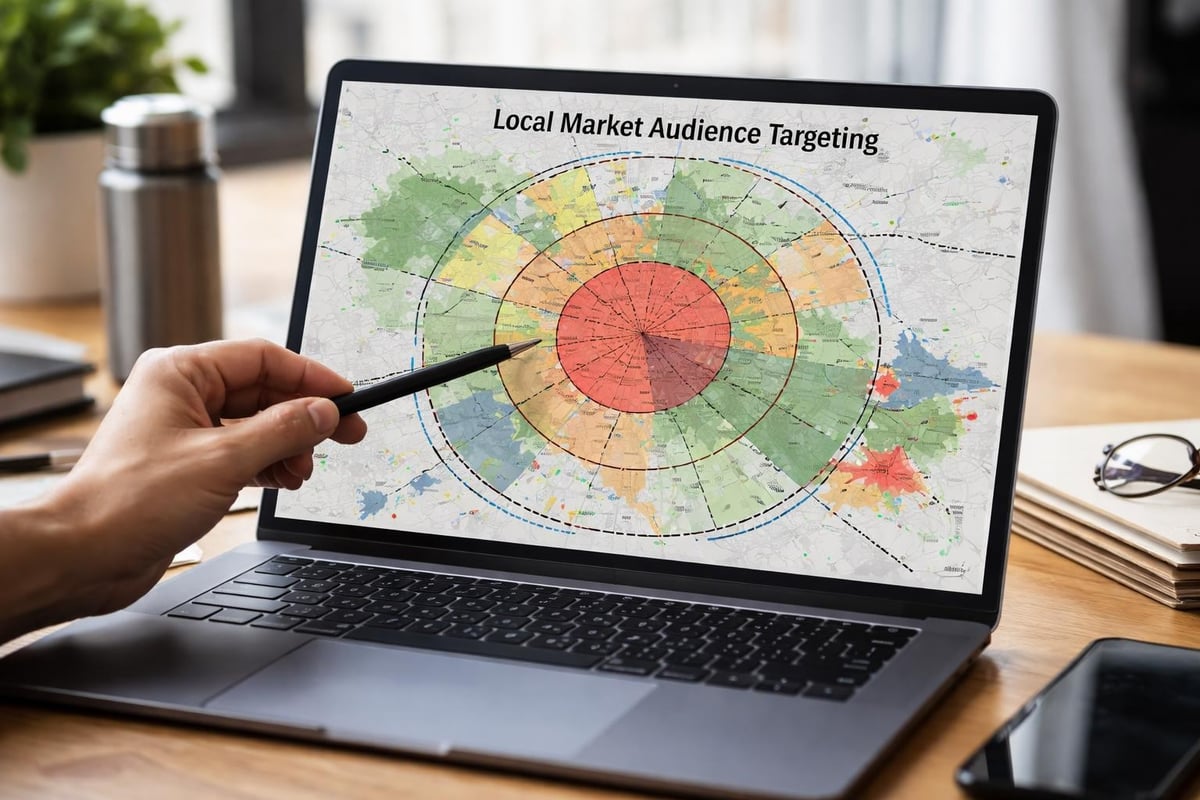 Geographic audience targeting layers