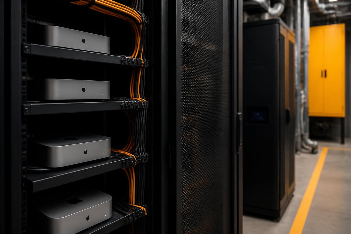 Mac mini hosting data centre infrastructure