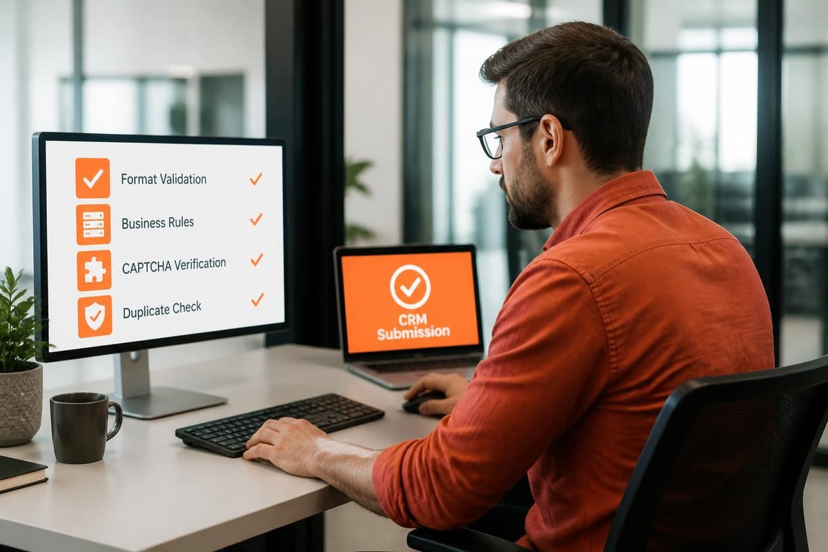 Web to Lead Forms: Complete B2B Implementation Guide Form validation workflow diagram