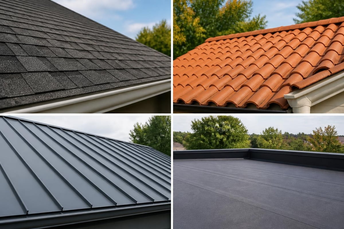 Roofing material types
