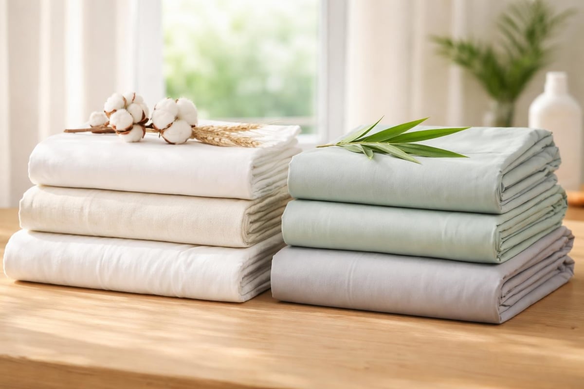 Bedding sheet materials comparison