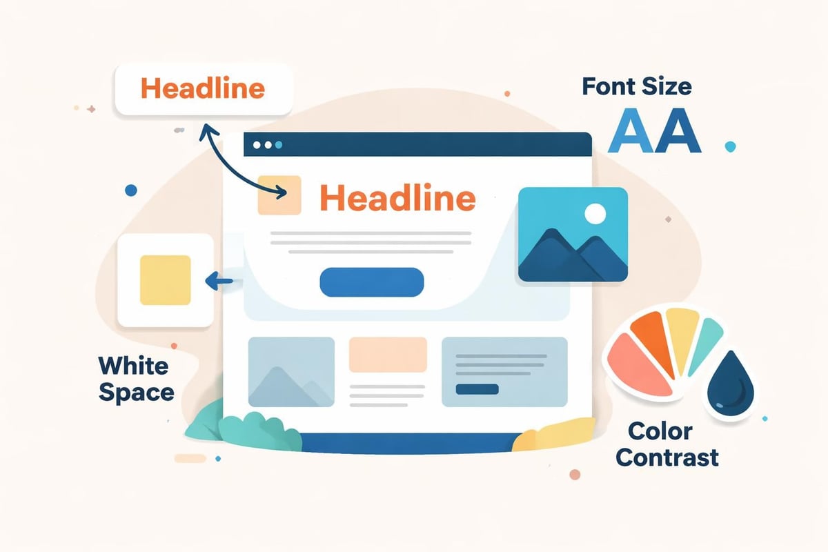 Visual hierarchy structure