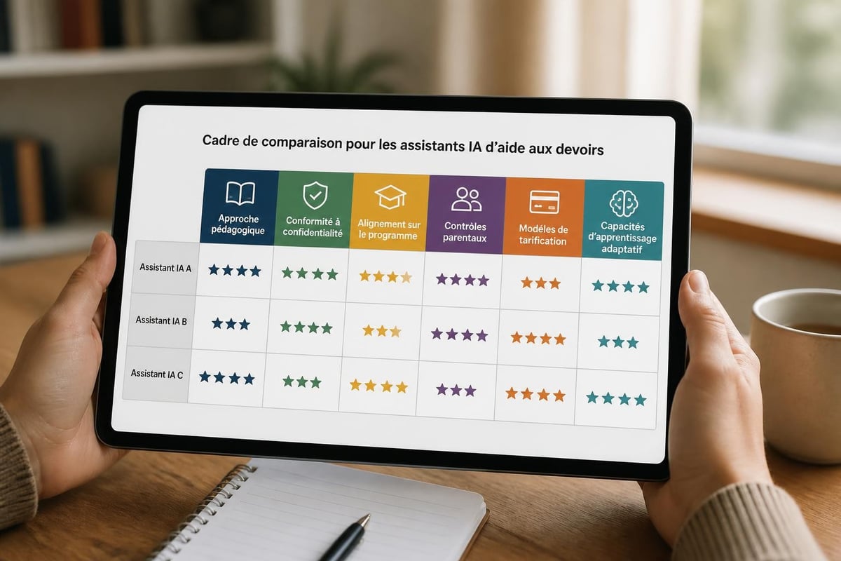 Comparaison des assistants scolaires IA