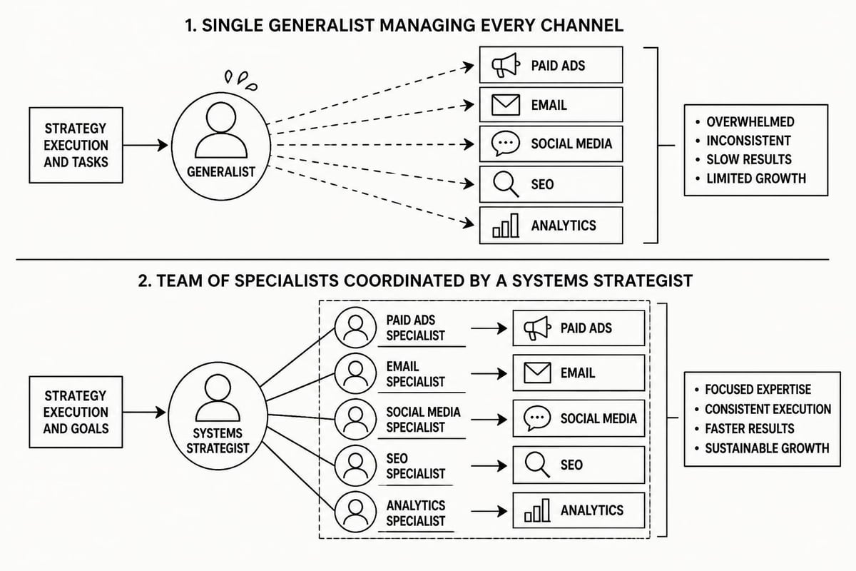 Marketing team structure