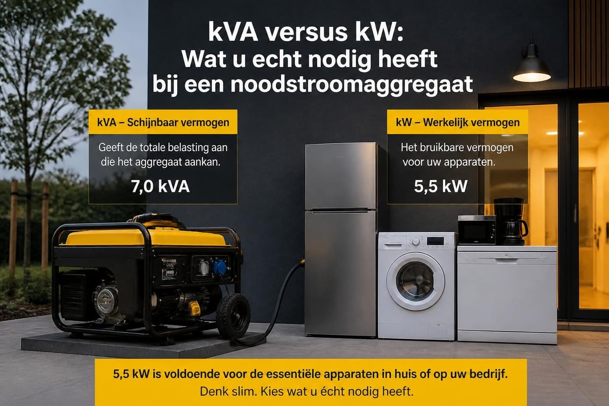 Vermogen berekening noodstroom