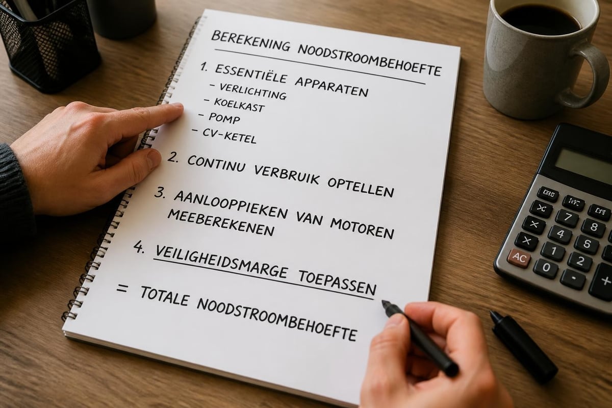 Berekening noodstroom woning